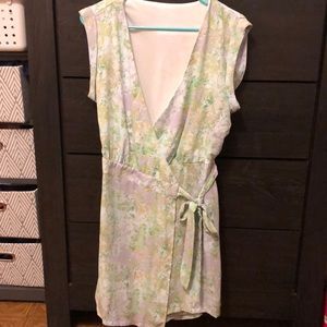 Mark | light green yellow print ROMPER NWOT